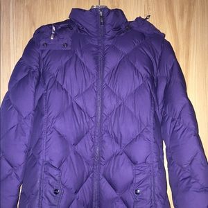 Burberry Quilted Down Puffer Coat.
